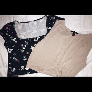 Two crop tops for 15 dollars